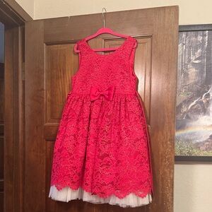 American Princess Vibrant Red Lace Dress